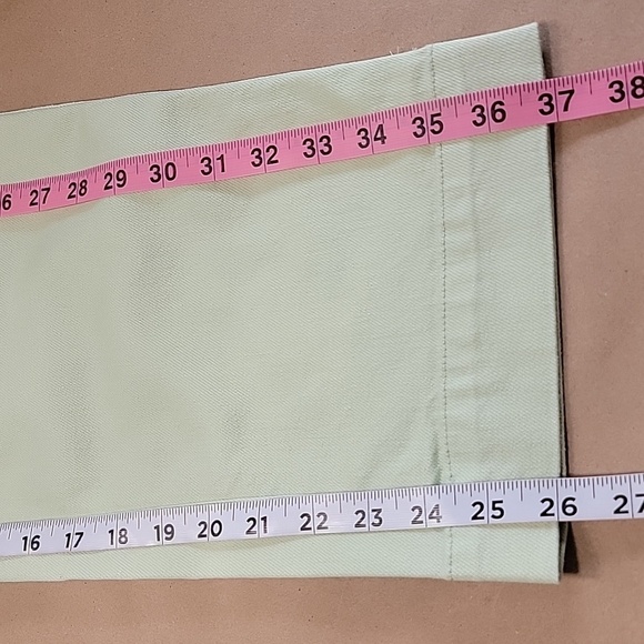 A New Day Size 10 Pistachio Green Straight Crop Denim Pants, Stretch - Picture 6 of 12